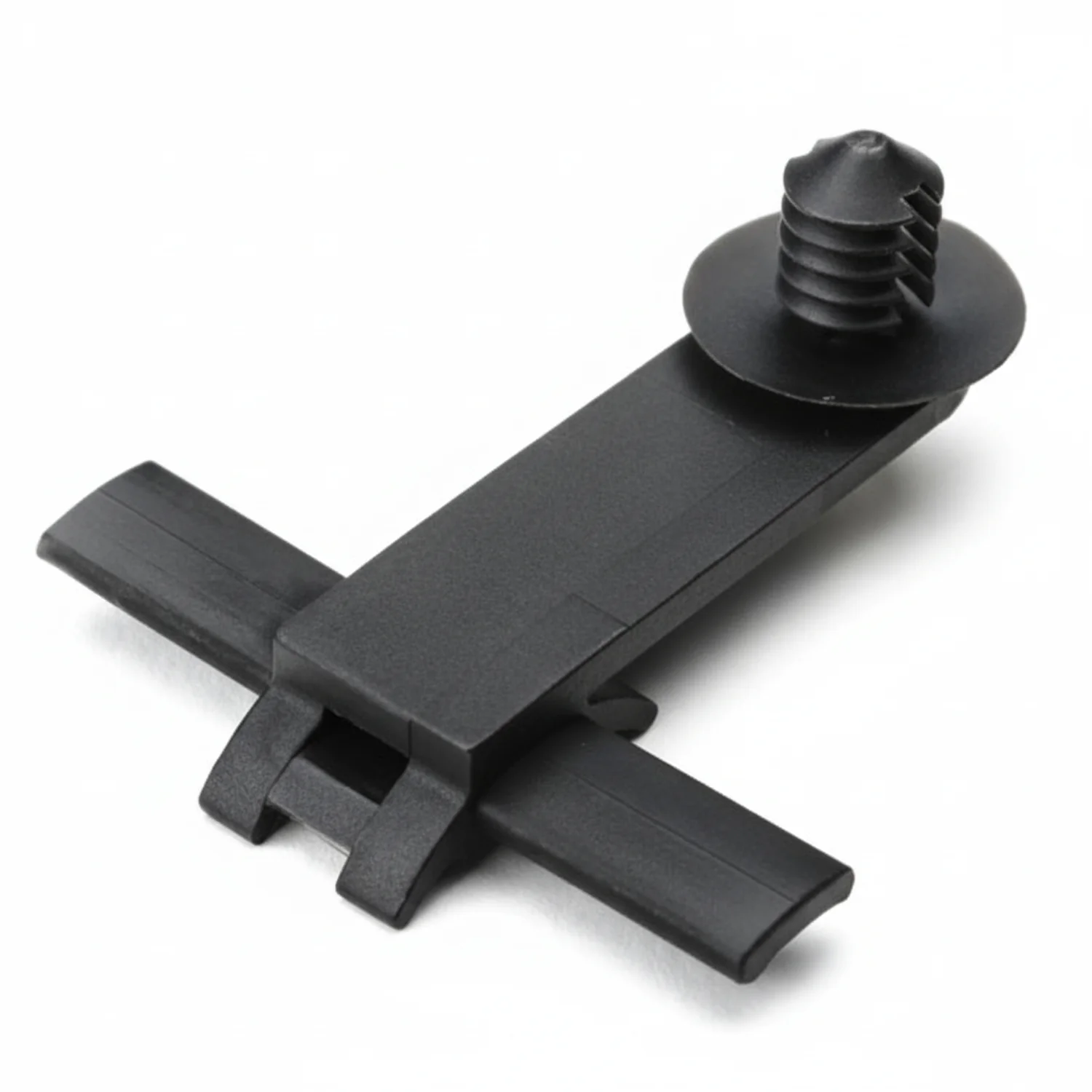 HellermannTyton 151-00080 Standoff Bundling Clip, 1.7" Long, .25"–.28" Panel Thickness, PA66HS, Black, 500/pkg