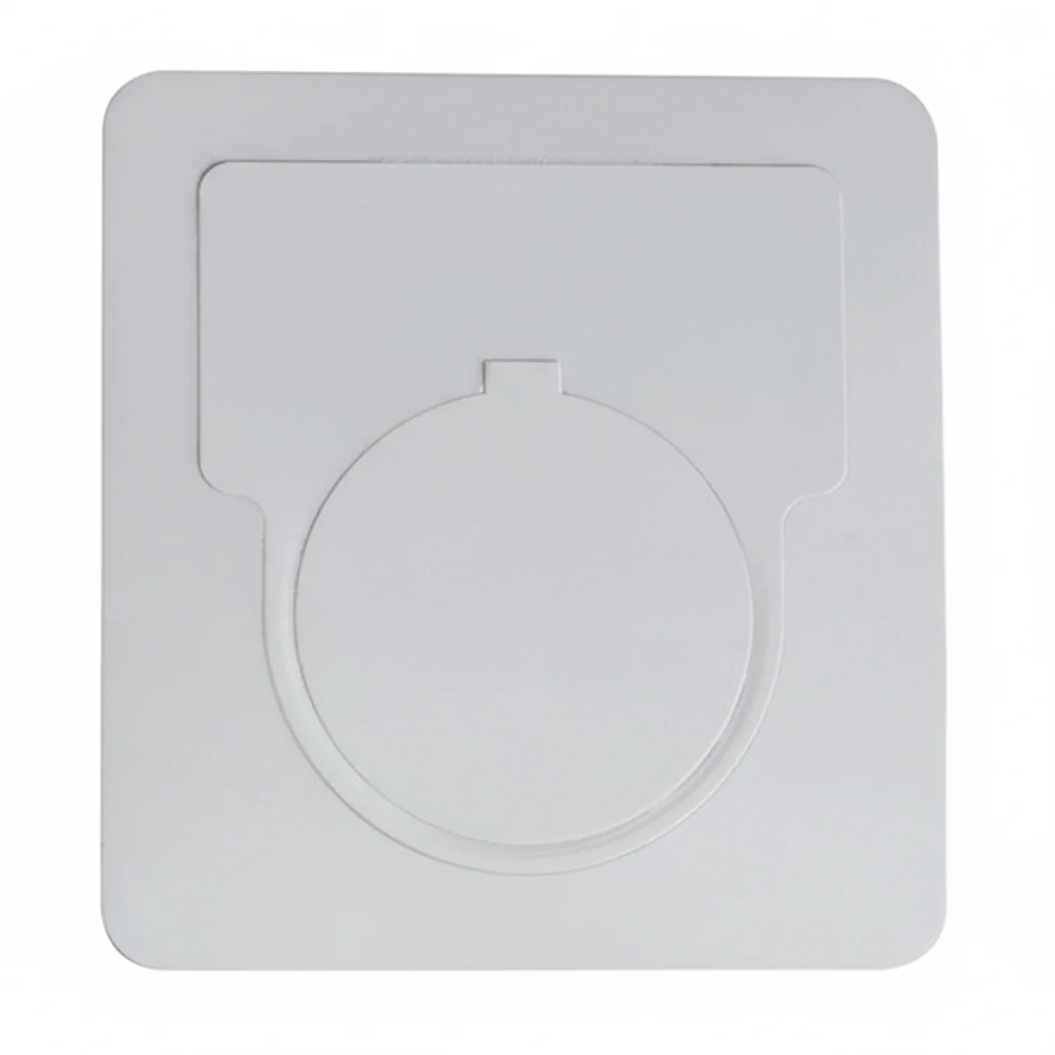 HellermannTyton 596-00414 Foam Nameplate, 1.75" x 1.75" Button Label With 1.2" Hole, PET, White, 250/roll